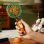 Quạt Mini Cầm Tay LACYESUK, Quạt Điện Di Động Gió Mạnh Retro, Tuổi Thọ Pin Dài 3 Tốc Độ Hoạt Động Yên Tĩnh Quạt Sạc USB Vintage Văn Phòng