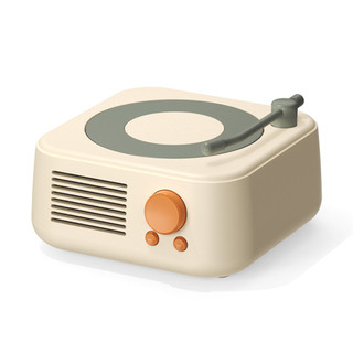 Loa Bluetooth Đĩa Than Xoay Vintage Round X17 Pin 800mAh Để Bàn Trang Trí