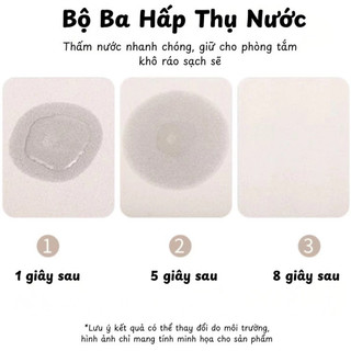 Thảm Lau Chân Bể Bơi Dễ Thương ECO, Thảm Nhà Tắm Bùn Tảo Siêu Thấm Hút, Nhanh Khô Chống Trượt