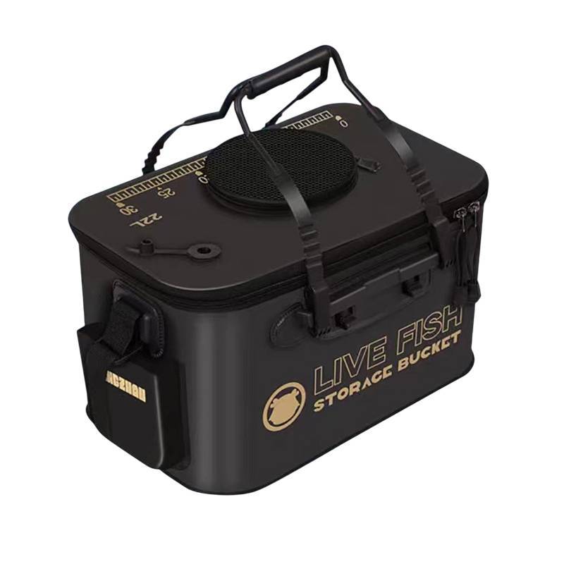 Buet câu cá MUQV-12L/22L - Hộp đựng cá sống gấp gọn tiện lợi, Bảo vệ cá bằng chất liệu EVA