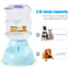 Đài phun nước cho thú cưng tự động 3,8l cho chó mèo – Bát đựng thức ăn có sức chứa bằng nhựa Thiết kế bền bỉ Dễ sử dụng để cho thú cưng ăn và dưỡng ẩm nước cho thú cưng
