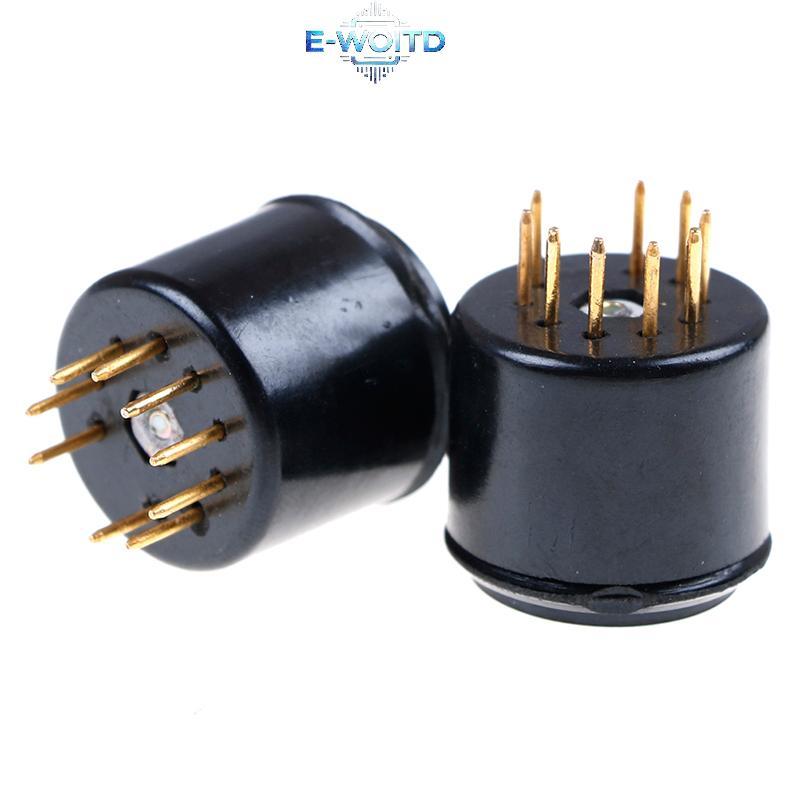 E-WOITD 2x mạ vàng 9pin bakelite ống soet tiết kiệm cho 12AX7 ECC83 5670 6DJ8 E-WOITD