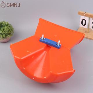 SMNJ Nhựa Đỏ Heo Con Bát Ăn Treo Tường Bền Thức Ăn Cho Lợn Máng Chống Tràn Cho Chuồng Và Trang Trại Động Vật Bút Mới
