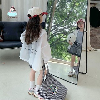 Áo chống nắng bé gái mùa hè - Áo khoác mỏng nhẹ thoáng khí chống UV thời trang dễ thương