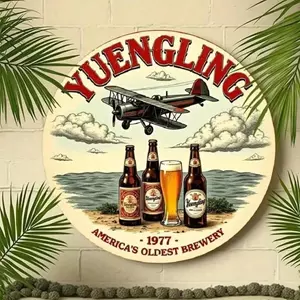 CIFbuy Vintage Kim Loại Bia Ký Retro Trang Trí Tường Cho Quán Bar Man Cave Garage