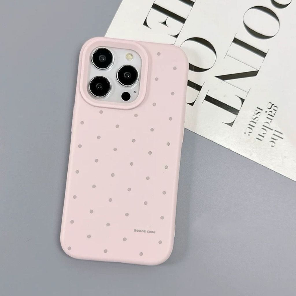Hàn quốc đơn giản sóng điểm áp dụng cho iPhone1617 vỏ 15promax silica gel 13 trọn gói