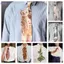 Dây buộc cổ nam hình cá SAIA, họa tiết mèo con từ vải satin, phù hợp cho đám cưới và bữa tiệc