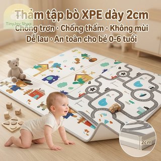 XPE Bé Chơi Thảm Xốp Dày Bò Thảm Chống Trơn Trượt Chống Thấm Nước Không Độc Hại Cho Bé Tầng Miếng Lót