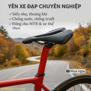 Yên Xe Đạp Thể Thao Đường Trường Pu Nubuck, Thoải Mái Và Êm Ái