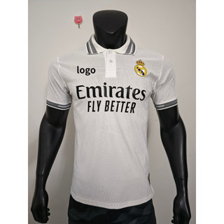 2026 – 27 Áo đấu phiên bản cầu thủ thông thường của Real Madrid (Trắng) – Tùy chỉnh theo tên & số của bạn, Vải thoáng khí cao cấp, Có sẵn S – 2XL