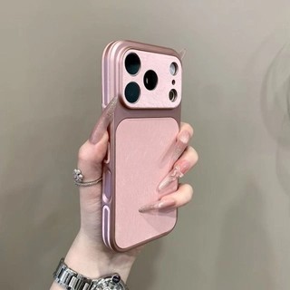 Ốp điện thoại di động bằng sợi lông vũ cỡ lớn sang trọng cho iPhone17 16 15 14 13 Pro Max bảo vệ camera chống sốc chống rơi mặt sau cứng
