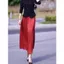 Váy đỏ satin acetate phong cách Pháp năm 2026, cao cấp và thanh lịch