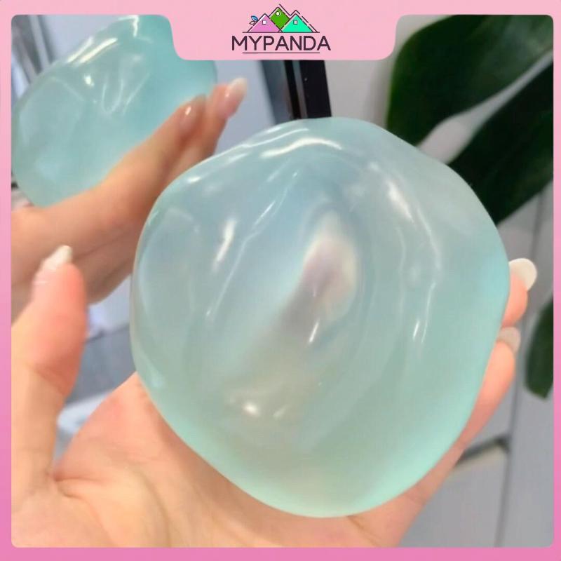 MYPANDA 1 Cái Đồ chơi cảm giác chống căng thẳng Đồ chơi Squishy mô phỏng mềm trong suốt màu xanh Maltose Đồ chơi đàn áp phục hồi chậm.