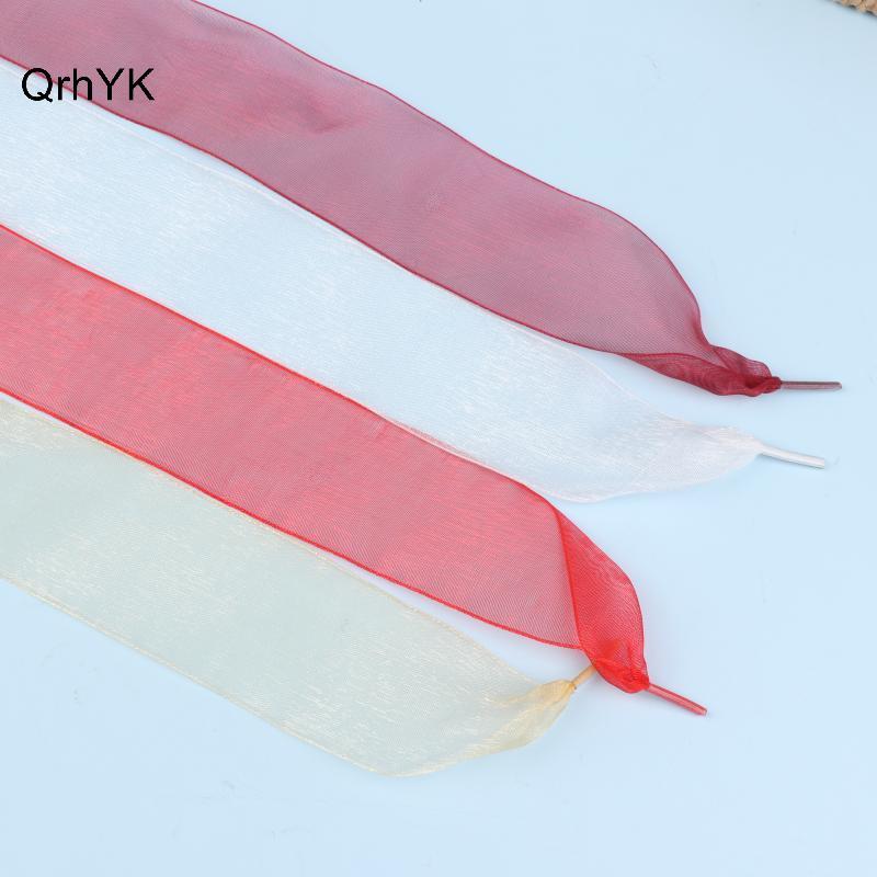 Nhà Máy Thời Trang 1 Cặp Dây Giày Organza Rộng 4cm 160cm Nơ Nữ Dây Giày Lụa Phẳng Satin Ruy Băng Vải Giày Thể Thao Dây QrhYK