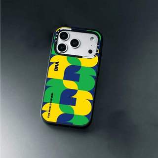 CASECASE X FIFA WORLD CUP Ốp lưng máy ảnh màu trắng Phiên bản vòng màu đen mờ cứng hút từ tính Vỏ tác động cho Apple IPhone 13 14 15 16 17 Pro Max Air Plus có hộp