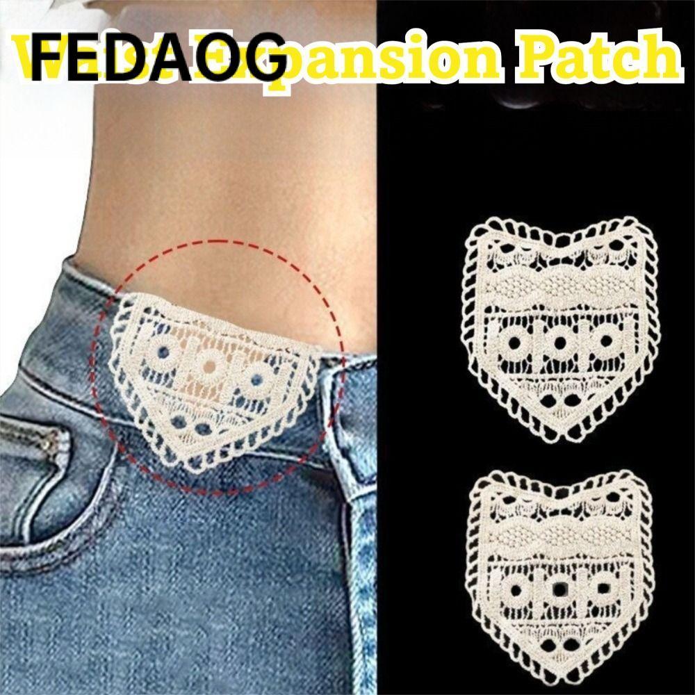 FEDAOG Thắt Lưng Mở Rộng Cho Quần Jean Bà Bầu, Làm từ Ren và Cotton, Linh hoạt điều chỉnh kích cỡ