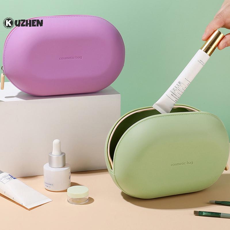 KUZHEN Di Động Dung Tích Lớn Silicon Túi Đựng Mỹ Phẩm Mềm Chống Thấm Nước Túi Bảo Quản Mỹ Phẩm Chống Ẩm Túi Rửa Cho Gia Đình Du Lịch HOT