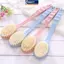 MAKY Soft Body Scrubber Tắm Tẩy tế bào chết Tay cầm dài Bàn chải tắm Tẩy tế bào chết Máy mát xa da Bàn chải làm sạch Phụ kiện phòng tắm VN