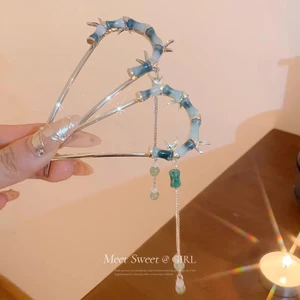 Tua Rua Tre Hình Chữ U Kẹp Tóc Mới Phong Cách Trung Hoa Cổ Cuộn Tóc Hình Chữ U Kẹp Tóc Nữ Phong Cách Trung Hoa Kẹp Tóc Phụ Kiện Tóc Mũ Đội Đầu Hanfu
