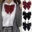 AqToCna Đồng Phục Đi Học Nữ Bé Gái JK Nơ Dây Mới Netie Handmade Nhật Bản Quần Áo Áo Sơ Mi Bướm Nơ AqToCna
