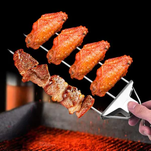 Nâng cấp gậy Kabob bằng thép không gỉ cao cấp thực phẩm. Cuộc họp gia đình sân sau