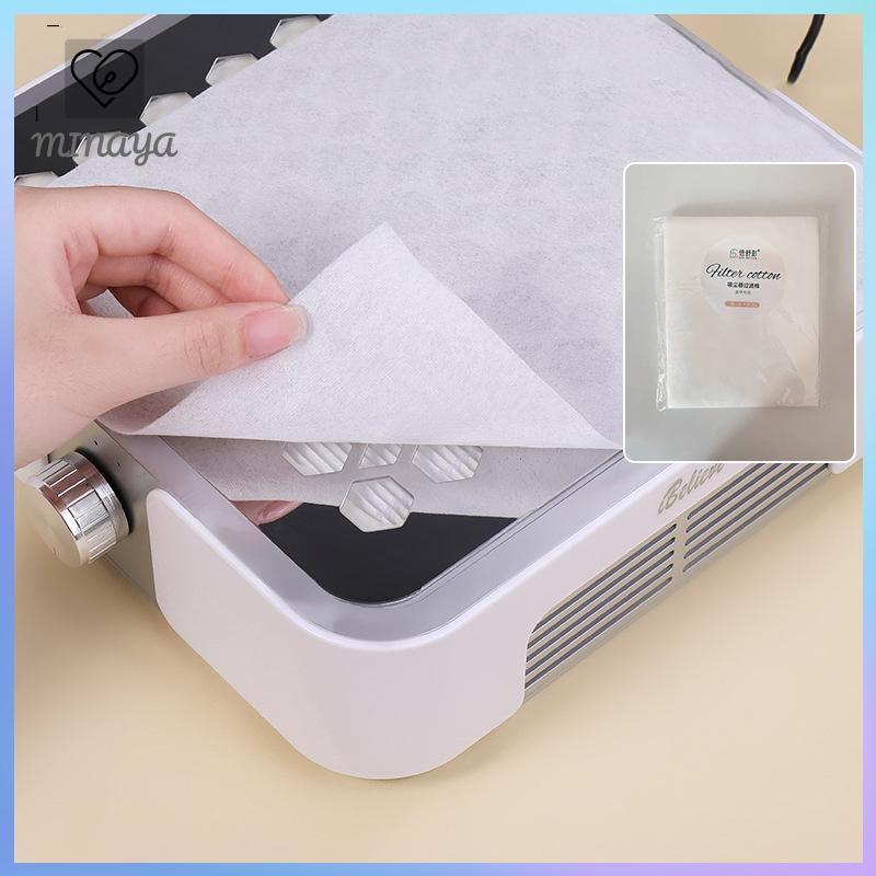 [MINAYA] 100 / 200 Tờ Trắng Nail Art Dust Collector Giấy Lọc Phụ Kiện Máy Làm Móng Tay Thay Thế Nail Art Hút Chân Không Giấy Lọc VN