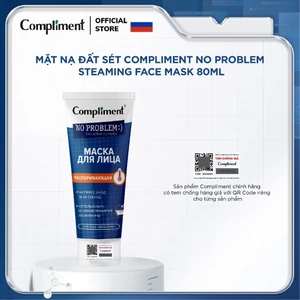 Mặt nạ đất sét Compliment No Problem Steaming Face Mask làm sạch sâu, giảm mụn, mụn đầu đen, thu nhỏ lỗ chân lông 80ml