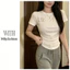 Milyfashion Modal Công nghiệp nặng đính kim cương phù hợp với mọi trận đấu Slim-fit Slimer Look Solid Color T @