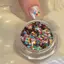 TRTR 1Jar Mini Ngôi Sao Lấp Lánh Móng Tay Lấp Lánh Lấp Lánh Pentagram Trang Trí Móng Tay Salon Thiết Kế Phụ Kiện Dễ Thương DIY Nail Art Design VN