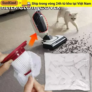Lưới lọc máy hút bụi SUNKISSD, Bộ lọc thu gom bụi không dệt chống bụi, Phụ kiện vỏ lọc lưới dùng một lần bền bỉ