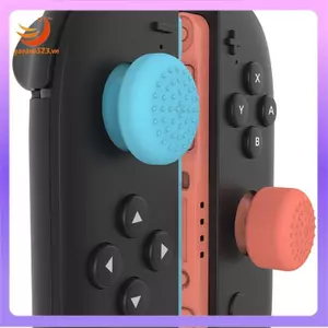 4 Mũ kẹp ngón tay cái bằng silicon chống trượt cho Switch 2 Vỏ cần điều khiển nâng cao để chơi game được cải tiến