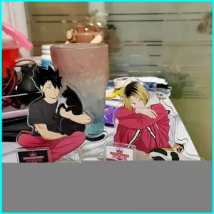HT2 Haikyuu Kozume Kenma Đứng Tấm Kuroo Tetsurou Acrylic Tấm Giá Đỡ Để Bàn Anime Trang Trí TH2