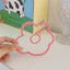 Hoa Nhỏ Coaster Acrylic Hoa Cách Nhiệt Miếng Lót Trong Suốt Chống bỏng Miếng Lót Đồ Trang Trí Dễ Thương
