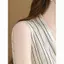 Áo Vest sọc cổ chữ v trưởng thành nhẹ kiểu Pháp Áo sơ mi đơn giản Thiết kế nữ Niche Mùa hè Áo không tay độc đáo
