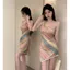 Mùa Hè Phong Cách Mới Gợi Cảm Ngọt Ngào Cay Cầu Vồng Sọc Dây Ôm Hơn