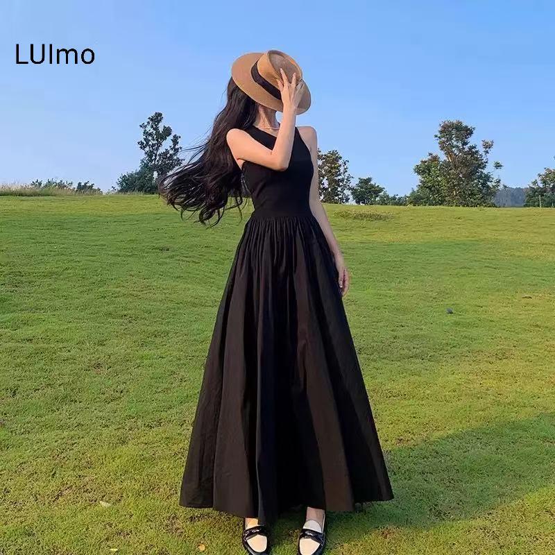 LUImo Nữ Pháp Flat Top Mũ Rơm Vành Rộng Mùa Hè Mũ Chống Nắng Du Lịch Đi Biển Phong Cách Thời Trang SBS