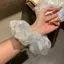 AqToCna 1 Cái Bầu Không Khí Mùa Hè Cá Vàng Xanh Ruột Lớn Gói Tóc Lưới Trong Suốt Vòng Tóc Nữ Thiết Kế Cảm Giác Đàn Hồi Phụ Kiện Tóc AqToCna