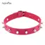 AqToCna Da PU Choker Nelace Dành Cho Nữ Thoáng Mát Punk Gothic Biker Cổ Áo Đính Ro Nelace Rave Trang Sức AqToCna