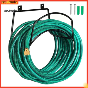 Linh hồn| Giá đỡ vòi chống rỉ sét Giá đỡ vòi làm vườn bằng kim loại hạng nặng Giá đỡ vòi nước treo tường treo tường sân ngoài trời Bền chống gỉ cho làm vườn tại nhà