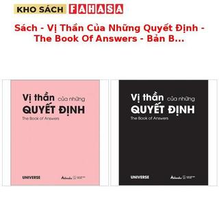 Sách - Vị Thần Của Những Quyết Định - The Book Of Answers - Bản Bìa Hồng/Bìa Đen (Trọn Bộ)