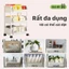 Kệ Nhựa 5 Tầng Di Động – Kệ Đựng Sách, Mỹ Phẩm, Đồ Gia Dụng Gọn Gàng