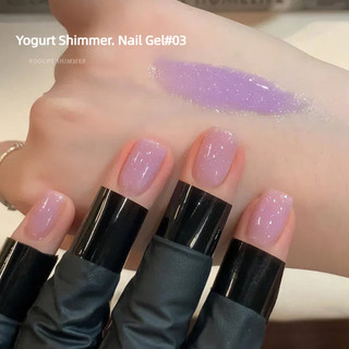 ANNIES Gel móng sữa chua shimmer lấp lánh kim sa, keo quang trị liệu, đa năng cho nghệ thuật móng tay tiệm