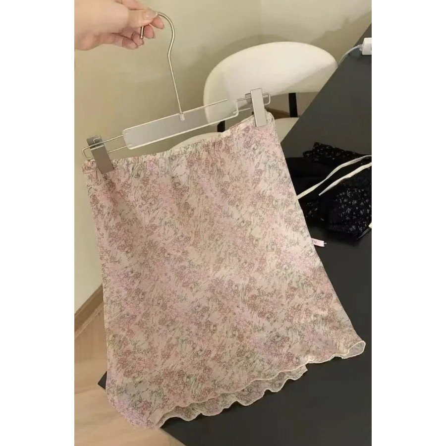 Váy Nữ Pháp Mới Nhẹ nhàng Hồng Slim Flora