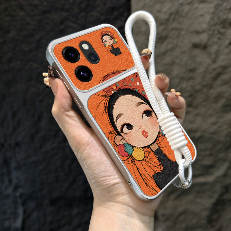 Ốp Lưng PBZZ Cho OPPO Reno 15 pro MAX reno15 Reno 15F 5g Vỏ Điện Thoại Lo Âu Vỏ Mềm Silicon Chống Sốc Thiết Kế Mới Thẩm Mỹ Hoạt Hình Dễ Thương Có Dây Buộc Cho Bé Gái TBDTMD1