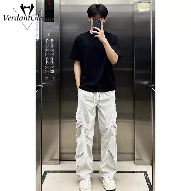 VG Rời Hàng Hóa Quần Nhiều Túi Quần Ống Rộng Quần Thời Trang Đường Phố Thời Trang Đa Năng