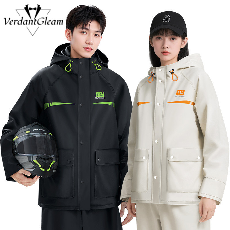 Bộ áo mưa đi xe đạp chống nước VG dành cho người lớn có vỏ giày có thể tháo rời và tay áo hai lớp