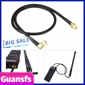 Guansfs SMA Nữ Đến Nam Cáp Nối Dài 50 Cm Đồng Trục Ăng Ten Vô Tuyến Đồng Nguyên Chất Cho GSM DAB & Xe 5R 82 9R Plus Bộ Đàm