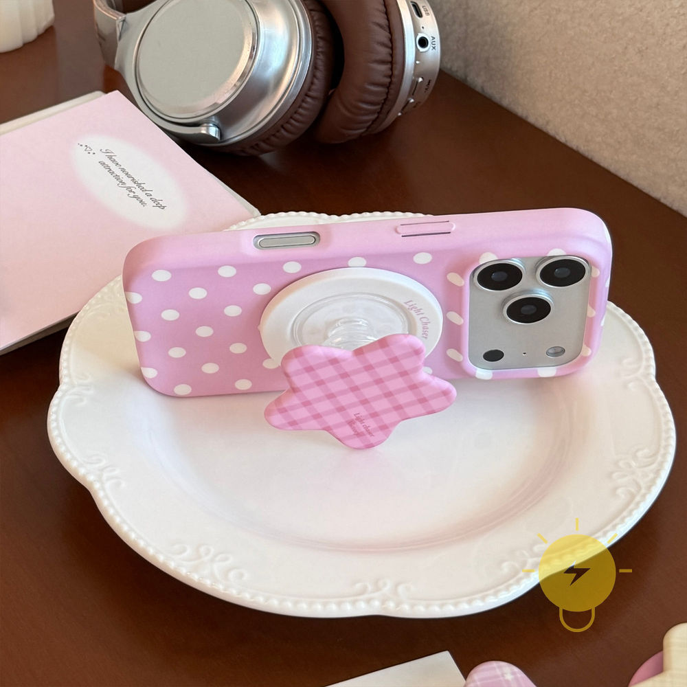 Phone Case For iPhone 17 Pro Max 16 15 14 13 with Griptok TPU Matte Magnetic with Griptok Soft Aesthetic Korean Cute