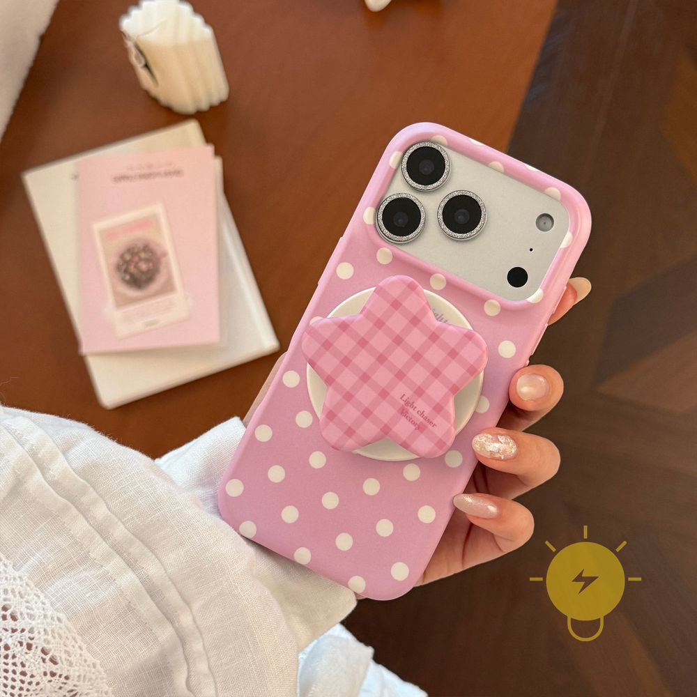 Phone Case For iPhone 17 Pro Max 16 15 14 13 with Griptok TPU Matte Magnetic with Griptok Soft Aesthetic Korean Cute