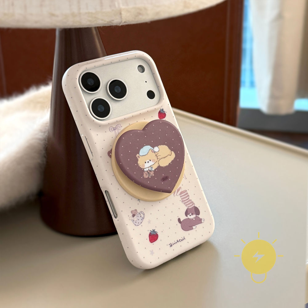 Phone Case For iPhone 17 Pro Max 16 15 14 13 with Griptok TPU Magnetic Soft with Griptok Aesthetic Korean Cute